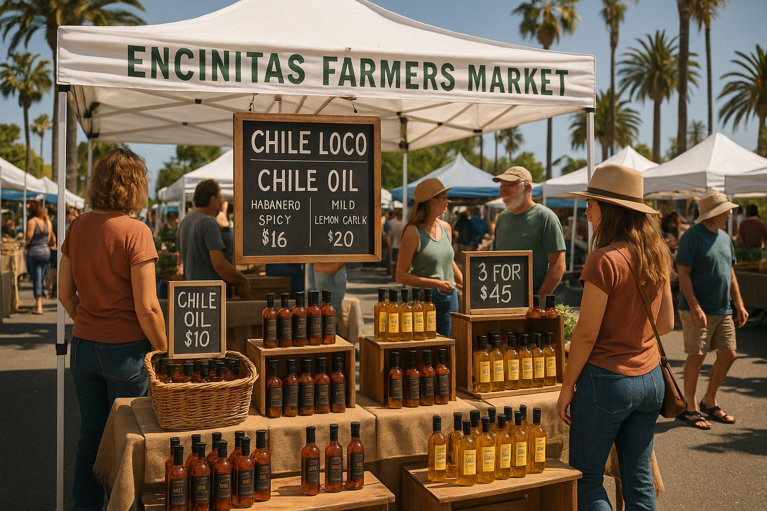 Chile Loco at farmers market